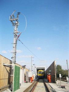 New Cross Gate Depot. 25 kV test track