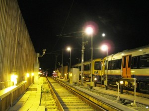 New Cross Gate Depot. Proving new 25 kV test track.